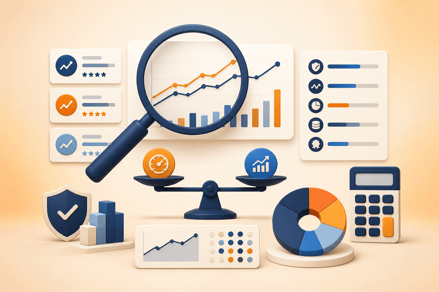 Educational visual guide for Checking rolling returns: fund comparison, risk-return evaluation, portfolio evidence, and diversification