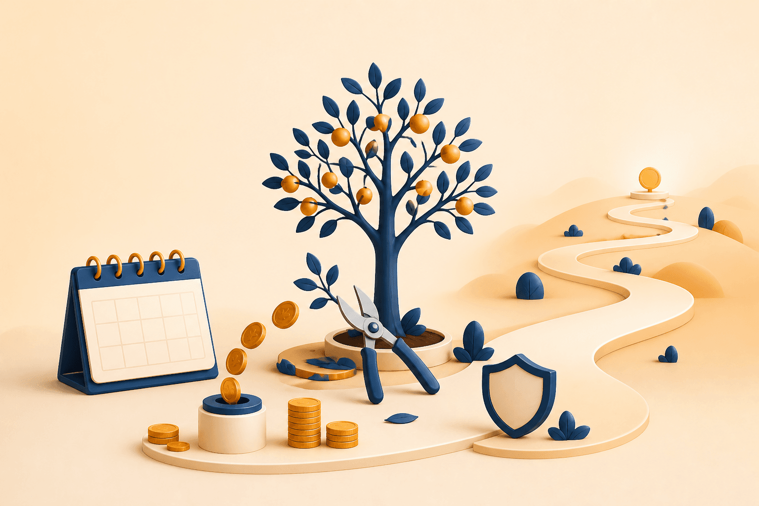 Educational visual guide for Wealth creation mindset: long-term discipline, patience, and consistency over speculative short-term trading